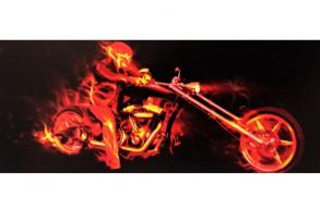 Obraz 015 Motocykl w płomieniach