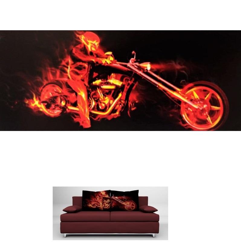 Obraz 015 Motocykl w płomieniach
