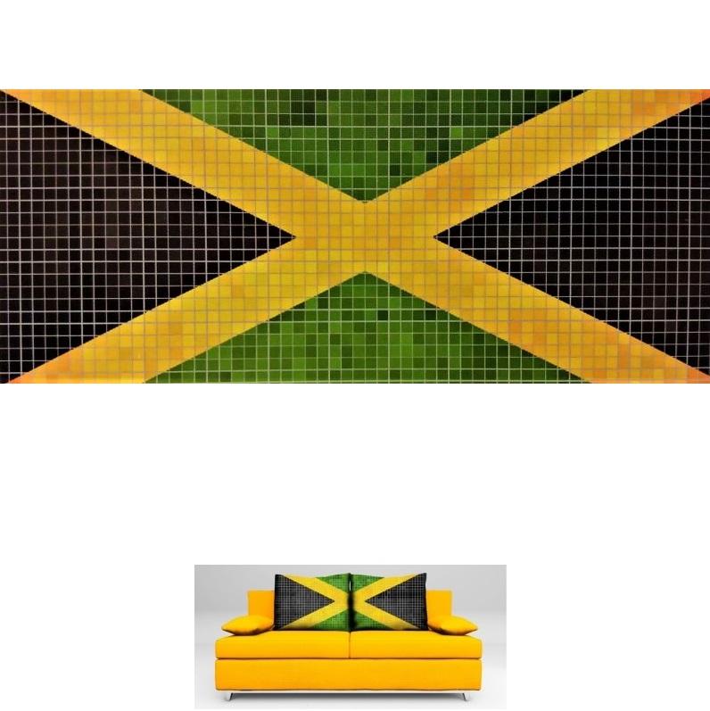 Obraz 032 Flaga Jamajki